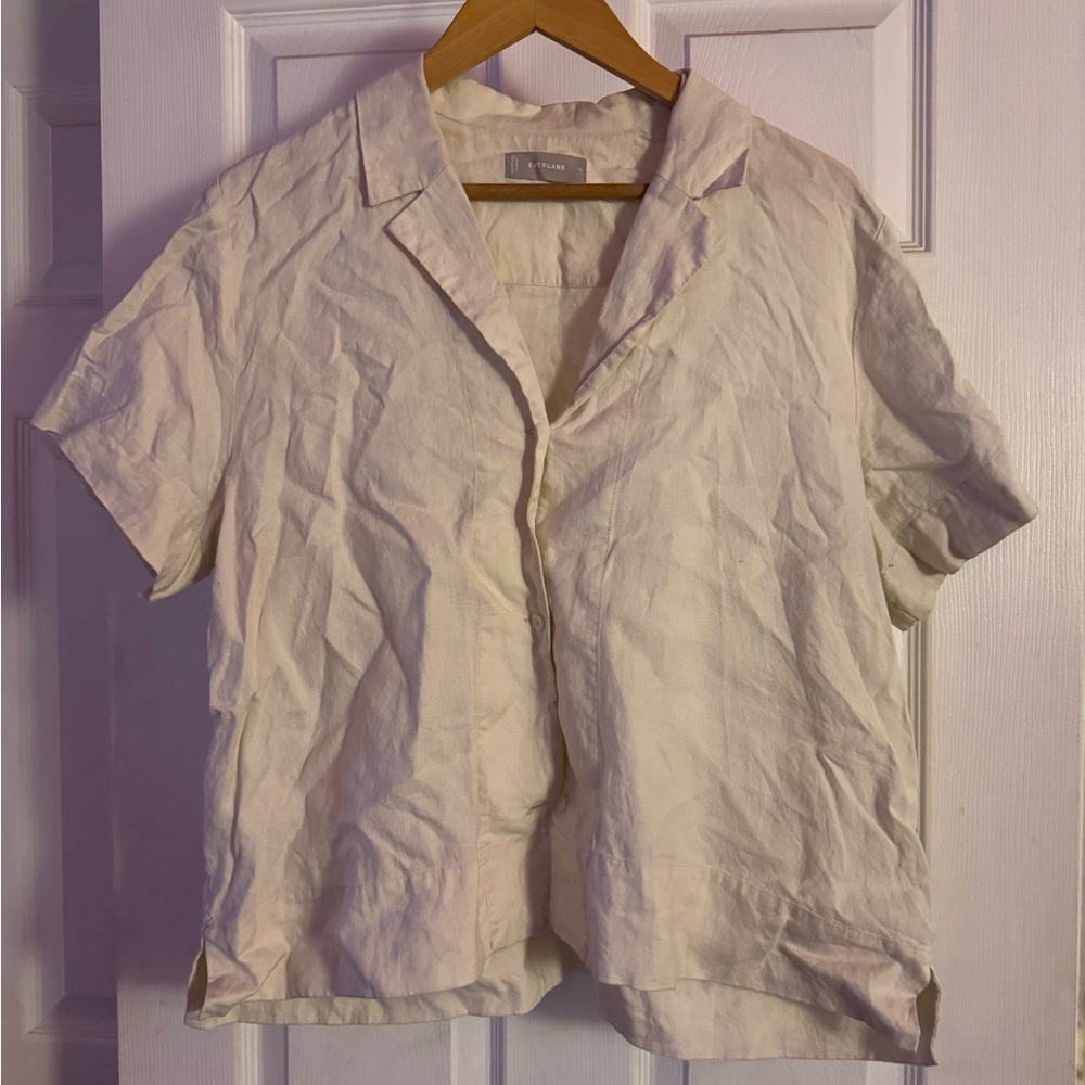 Everlane Light Cream Button-Up Shirt